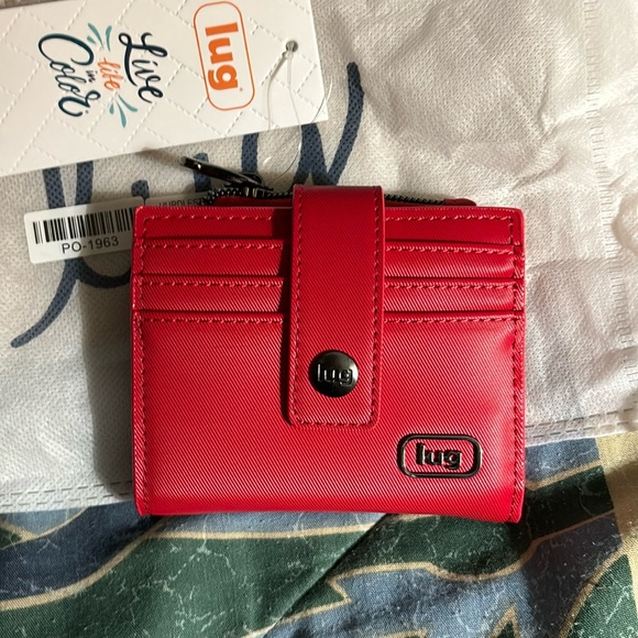lug Handbags - LUG - NEW Hurdle RFID Satin Luxe VL Wallet